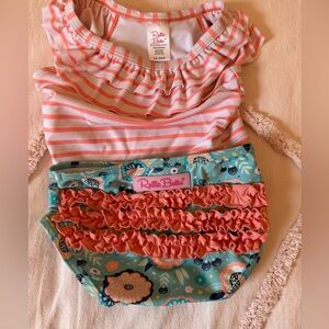 Ruffle Butt 2 piece Bathing suit 18-24m